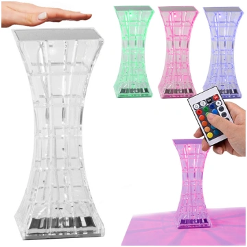 LED RGB galda naktslampiņa ar kristāla efektu, USB