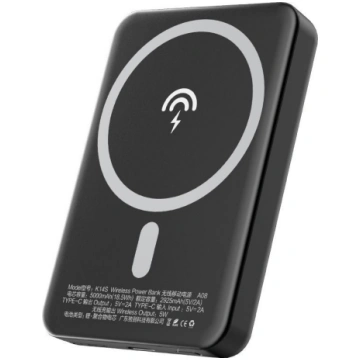 Dudao wireless magsafe power bank 5000mAh black (K
