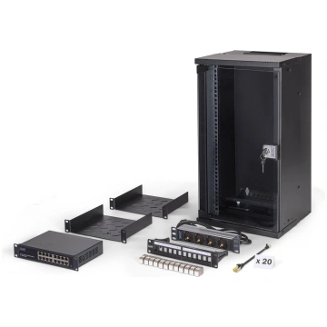 Digitus SOHO Pro network set, 254 mm (10") - 12U, 