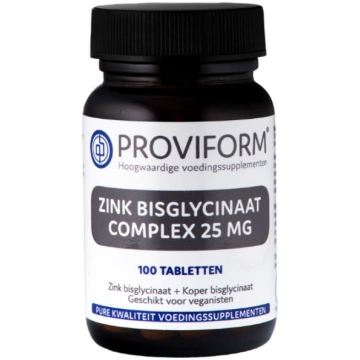 Cinks organiskais pa 25mg tabletē. Cinka bisglicin