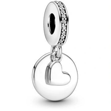 Iegravējamais amulets Heart Disc - Viens izmērs