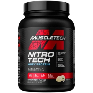 MuscleTech Nitro-Tech, vaniļas krēms - 908 grami