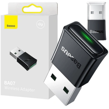 Baseus BA07 Bluetooth 5.3 USB adapteris, melns - w