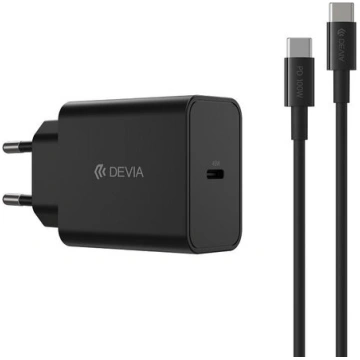 Devia wall charger Rocket PD 45W 1x USB-C black+ c