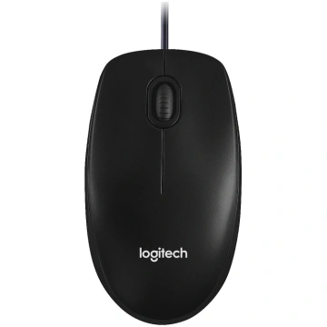Logitech Mouse M100 Optical, Black, Wired (910-006
