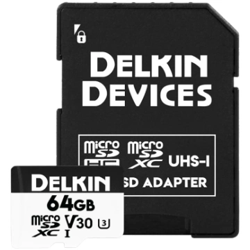 atmiņas kartes, DELKIN, Delkin microSDHC 64 GB Tra