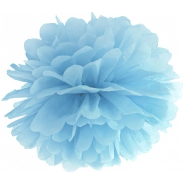 Lietots - Papīra pompons, zilgans (35cm, 1 gab) Pa