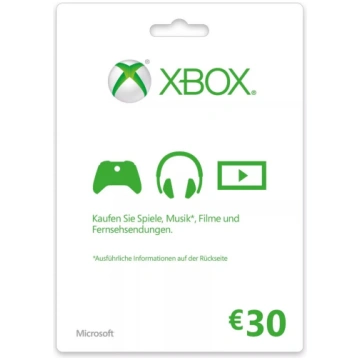 Dāvanu karte Microsoft Carte XBOX Live 30€