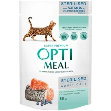 Optimeal Sterylny z lososiem 85g VAT020483 (482026