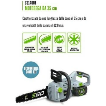MOTOSEGA EGO A BATTERIA PROFESSIONALE LAMA 35 MOTO