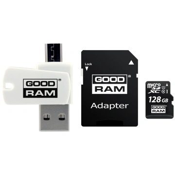 Goodram MicroSDXC 128GB Class 10 UHS I + Card read