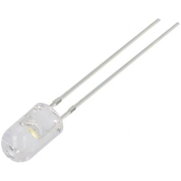 LED; white warm; 5mm; 18000÷22000mcd; 30°; Front: 