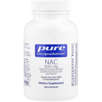 Pure Encapsulations, NAC, 600 mg, 180 Capsules