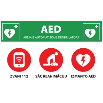 Defibrilatora info zīme