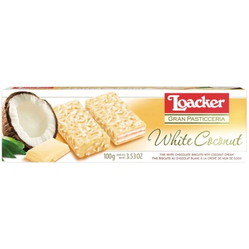 Vafeles Loacker Patisserie White Coconut 100g
