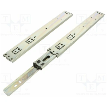 Ball guide; zinc plated steel; L: 350mm; 25kg; sil