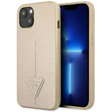 Guess Saffiano Triangle Logo cietais vāciņš iPhone