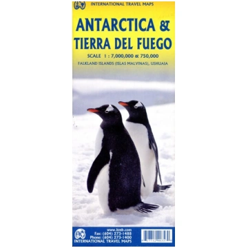 Topographische Karte Antartica: doppelseitig Antar