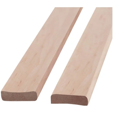 Noseglīste pirts apdarei 1800x42x12mm melnalksnis