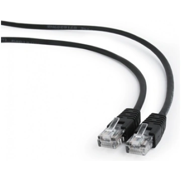 Gembird patchcord RJ45 cat.5e UTP 3m Black PP12-3M