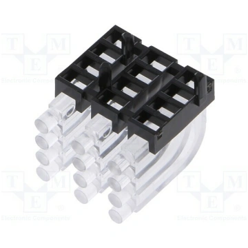 Fiber for LED; Ø2mm; No.of mod: 12; round; Front: 