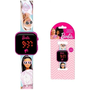 Bērnu digitālais LED pulkstenis Barbie