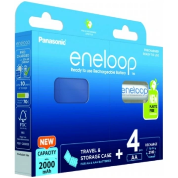 PANASONIC Eneloop batteries. AA 2000 mAh 4-pack. B