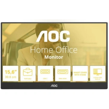 AOC Monitor 16T20E2 15.6 inches IPS Mini HDMI USB-
