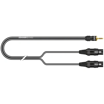 Stereo split cable SC-Onyx, 1 x 0,25 mm² | XLR / m