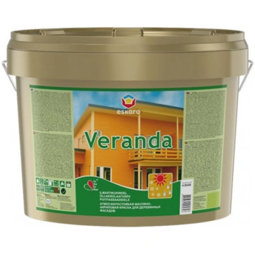 Eskaro VERANDA 9L PELĒKA krāsa koka fasādēm