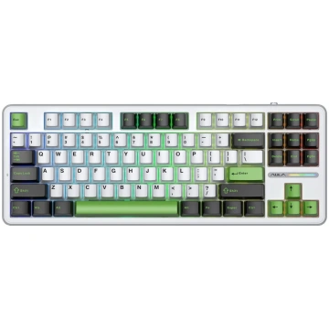 AULA Gasket F87 Thunder Black GrayWoodV3 RGB Keybo