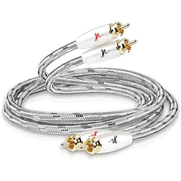1,5 m 2RCA uz 2RCA kabelis, OFC RCA kabelis, Hi-Fi