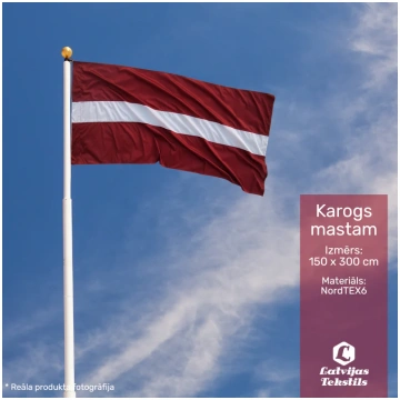 Latvijas karogs mastam | 150 * 300 cm | NordTEX6 a