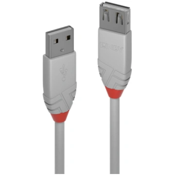 Lindy Anthra Line USB cable 5 m USB 2.0 USB A Grey