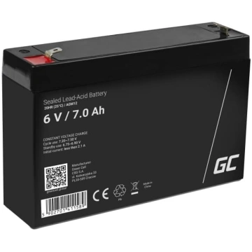 Akumulators agm 6v 7ah GREEN CELL AGM12