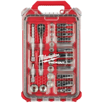 Milwaukee 28-PC 3/8" Drive SAE Ratchet & Socket Se