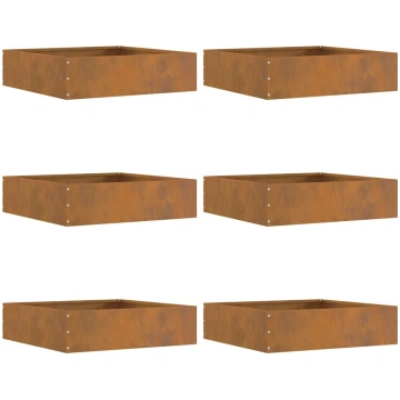 Zāliena apmale 6 pcs rūsa 50 x 50 x 13 cm novecinā
