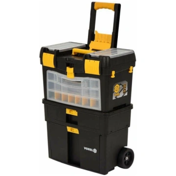VOREL TROLLEY TOOL BOX W/ REMOVABLE ORGANIZER 7873