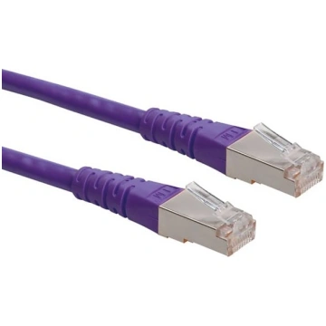 S/FTP kabelis kat.6, violets, 1.5m, Roline | 21.15