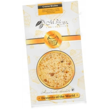 Balta šokolāde M.Pelczar Chocolatier Creme Brulee,