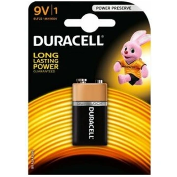6LR61 9V baterijas 9V Duracell BASIC sērija Alkali