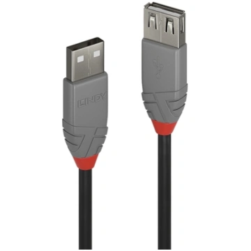 Lindy 3m USB 2.0 Type A Extension Cable, Anthra Li