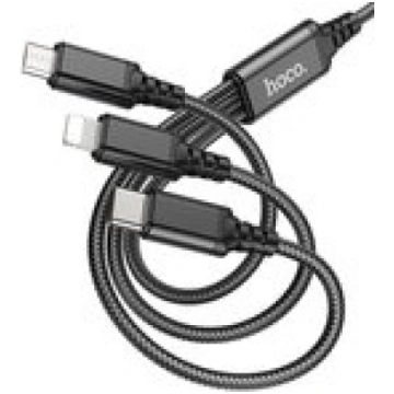 Hoco cable 3 in1 USB A to Lightning / Micro USB / 