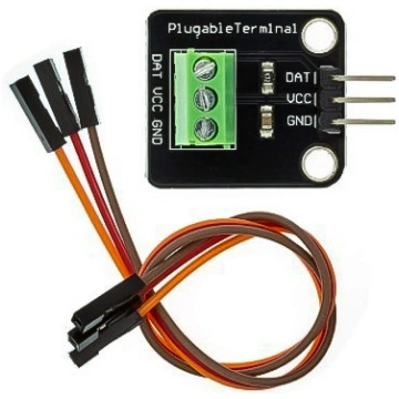 Temperatūras sensora DS18B20 adapteris DS18B20 tem