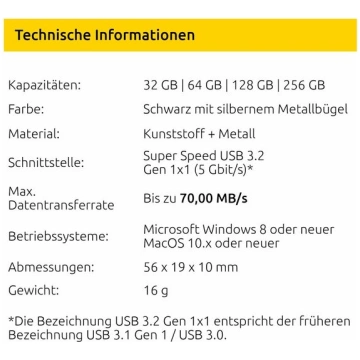 USB atmiņas karte Intenso USB atmiņas karte 64 GB 