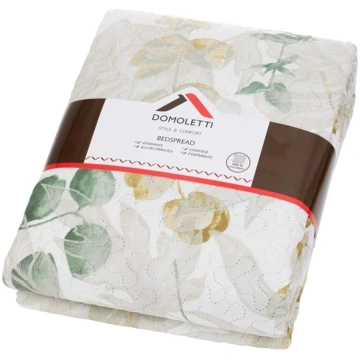 DOMOLETTI Gultas pārklājs Domoletti LEAVES, bēša k