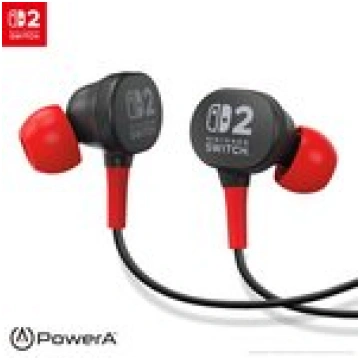 Powera wired earbuds for Nintendo Switch 2 | Black