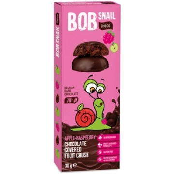 Ābolu-aveņu konfektes tumšajā šokolādē BOB SNAIL, 