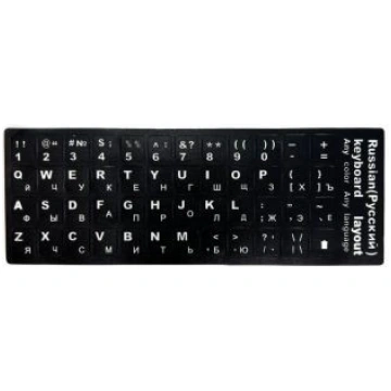 iLike Keyboard Stickers ENG white / RUS white Qwer