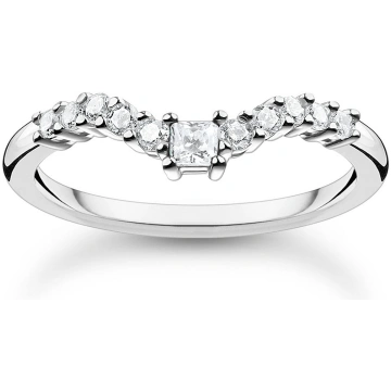 Thomas Sabo Ladies Ring TR2398-051-14-52 V-shape s
